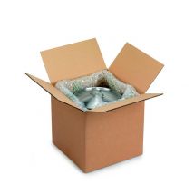 Caisse américaine RAJA carton double cannelure - L.int. 40 x l.40 x h.40 cm - Kraft brun - Lot de 10