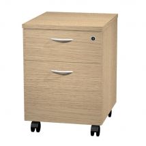 Caisson mobile Pulse - 2 tiroirs - chêne