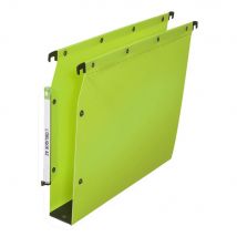 Dossier suspendu PP Ultimate pour armoires - en polypropylène - boutons-pression - fond U 50 mm - vert opaque