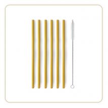 Pailles en bambou réutilisable Little Blance - Lot de 6