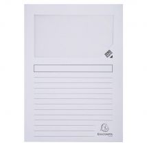 Chemises à fenêtre Exacompta Forever 80 feuilles A4 130 g/m² en carte recyclé - Blanc - Lot de 25