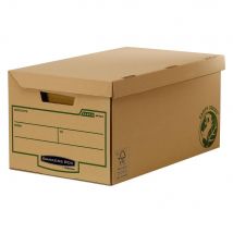 Conteneur à archives Fellowes Earth Series - ouverture sur le dessus - en carton recyclé - Lot de 10
