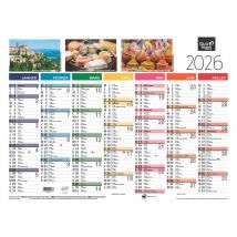 Calendrier mural annuel Quo Vadis Fantaisie Tradition 55 x 40,5 cm