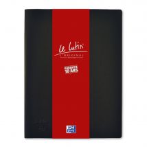 Protège documents à pochettes transparentes Le lutin - 100 pochettes / 200 vues - noir - Lot de 2
