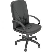 Fauteuil de direction Aden - en simili cuir avec accoudoirs