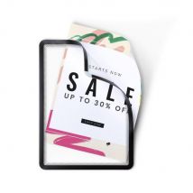 Pochette murale Tarifold Magneto Solo - Cadre d'affichage magnétique A4 - Cadre noir - Lot de 2