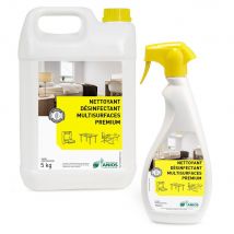 Détergent désinfectant multi-surfaces Anios premium - Sans alcool - 5 L