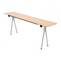 Table pliante Séminaire 3 places - Chêne,Aluminium
