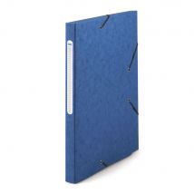 Chemise À Élastiques 3 Rabats Mondoffice - Format 24 X 32 Cm - Bleu - Lot De 10