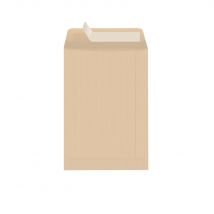 Pochette Raja kraft C5 - 229 x 162 mm - 90g sans fenêtre - bande autoadhésive - boîte de 500