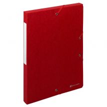 Boîte de rangement Exacompta Nature Future Exabox - A4 - 25 mm - rouge - Lot de 10
