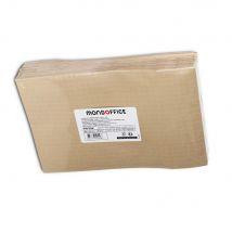 Pochette à soufflet 9 cm - 120 g/m² - 280 x 410 mm sans fenêtre - bande auto-adhésive - kraft blond armé