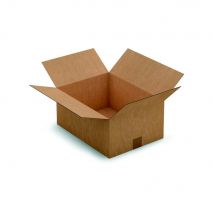 Caisse américaine RAJA carton simple cannelure - L.int. 40 x l.30 x h.18 cm - Kraft brun - Lot de 25