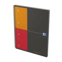 Cahier Oxford Notebook - reliure spirales - A4+ - 160 pages - A4 - petits carreaux - papier 80g