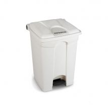 Poubelle À Pédale En Plastique Mondoffice - 45l - Blanc