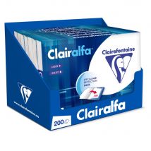 Papier Clairalfa - blanc - 80g - A4 - Ramette Papier de 200 feuilles