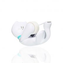 Dévidoir Scotch En Forme De Chat - Livré Avec Un Rouleau Adhésif Magic 19 Mm X 7,5 M