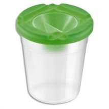 Pot anti-verse en plastique transparent avec bouchon de fermeture - Lot de 6