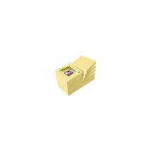 Notes Post-it Supersticky - 51x 51 mm de 90 feuilles - jaune - Lot de 12