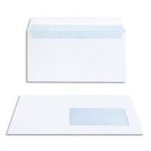 Enveloppes 110 x 220 La Couronne - fenetre 45 x 100 - auto-adhésive - extra-blanc - boîte de 200