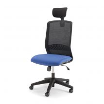 Siège Walden avec têtière- résille , tissu bleu M1- 112 à 124 cm de hauteur