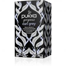Thé noir biologique et équitable Earl Grey - bergamote, lavande, citron - boîte de 20 sachets emballés individuellement