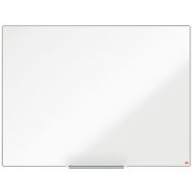 Tableau blanc mural Nobo en acier laqué magnétique Nano Clean - Cadre en aluminium 6 mm - 120 x 90 cm