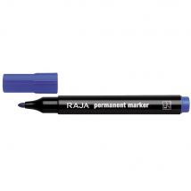 Marqueur permanent pointe ogive 1.5-3 mm - bleu - Lot de 2