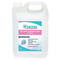 Gel lavant désinfectant pour les mains Wyritol - conforme norme Bactéricide NF EN 1276 - bidon de 5L