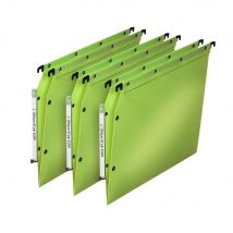 Dossier suspendu PP Ultimate pour armoires - en polypropylène - boutons-pression - fond V - vert opaque
