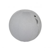 Siège ballon ergonomique Kesia Ball - ballon PVC et housse en tissu 100% polyester - diamètre 65 cm - coloris gris