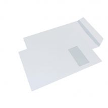 Enveloppe La Couronne format C4 - 324 x 229 mm - avec fenêtre - 90 g/m² fermeture autocollante avec bande protectrice - blanc - paquet 250 unités