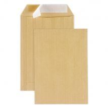Enveloppe cellulose et kraft blond - 90 g/m² - format B5 176 x 250 mm - sans fenêtre - fermeture autocollante