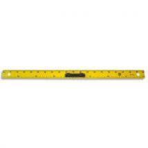 Règle pour tableau en plastique incassable jaune - graduée - longueur 1 m - non aimantée