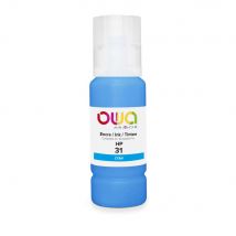 Bouteille d'encre remanufacturée OWA compatible HP 31 K46042OW 70ml - Cyan