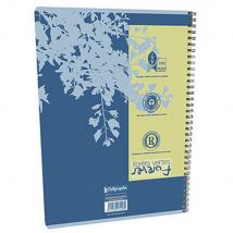 Cahier Calligraphe Forever - A4 - spirales - 180 pages - 5x5 - papier recyclé & certifié - 21 x 29,7 cm - bloc 90 feuilles - Lot de 10