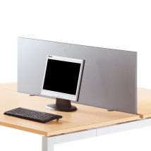 Panneau Écran Pour Bureau - L. 140 Cm - Finition Aluminium