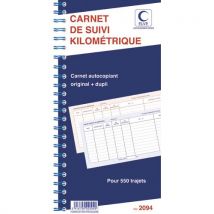 Manifold autocopiant Elve - suivi kilométrique - 29,7 x 14 cm - 50 feuillets dupli