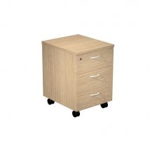 Caisson mobile Pulse 3 tiroirs - chêne