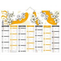 Calendrier CBG - 55 x 40,5 cm - 7 mois par face - décor zen