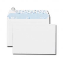 Enveloppe blanche C5 GPV 162 x 229 mm 80g sans fenêtre - autocollante bande protectrice - Lot de 50