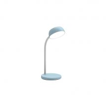 Lampe de bureau Unilux Tamy Led intégrée - 6W - Bras flexible 360° - Bleu