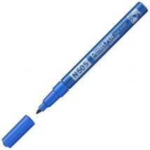 Marqueur permanent Pentel N50S - pointe ogive trait 1mm - bleu - Lot de 2