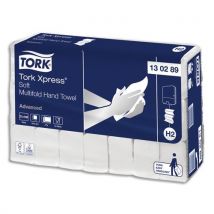 Essuie-mains Tork Xpress doux - pliage en Z - 130289 - qualité Advanced- 21 paquets de 180 feuilles - pour TORK H2