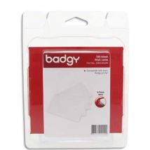 Lot de 100 cartes PVC épaisses Badgy - 30mil - 0,76mm
