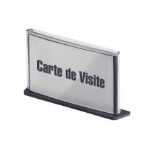 Porte carte de visite 3 en 1 Fast - bureau ou plaque de porte ou bannière - coloris anthracite