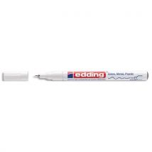 Marqueur peinture à l'huile Edding - pointe fine 0,8 mm - laquée blanc