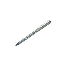 Stylo roller - Eye UB-157 - bille moyenne - corps en polypropylène argenté - encre noire - Lot de 2