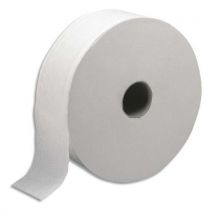 Colis de 6 bobines Jumbo de papier toilette Papernet - 2 plis pure cellulose - 1245 formats - l 380 m - blanc
