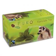 Thé Earl Grey Puro - commerce équitable - boîte de 25 sachets